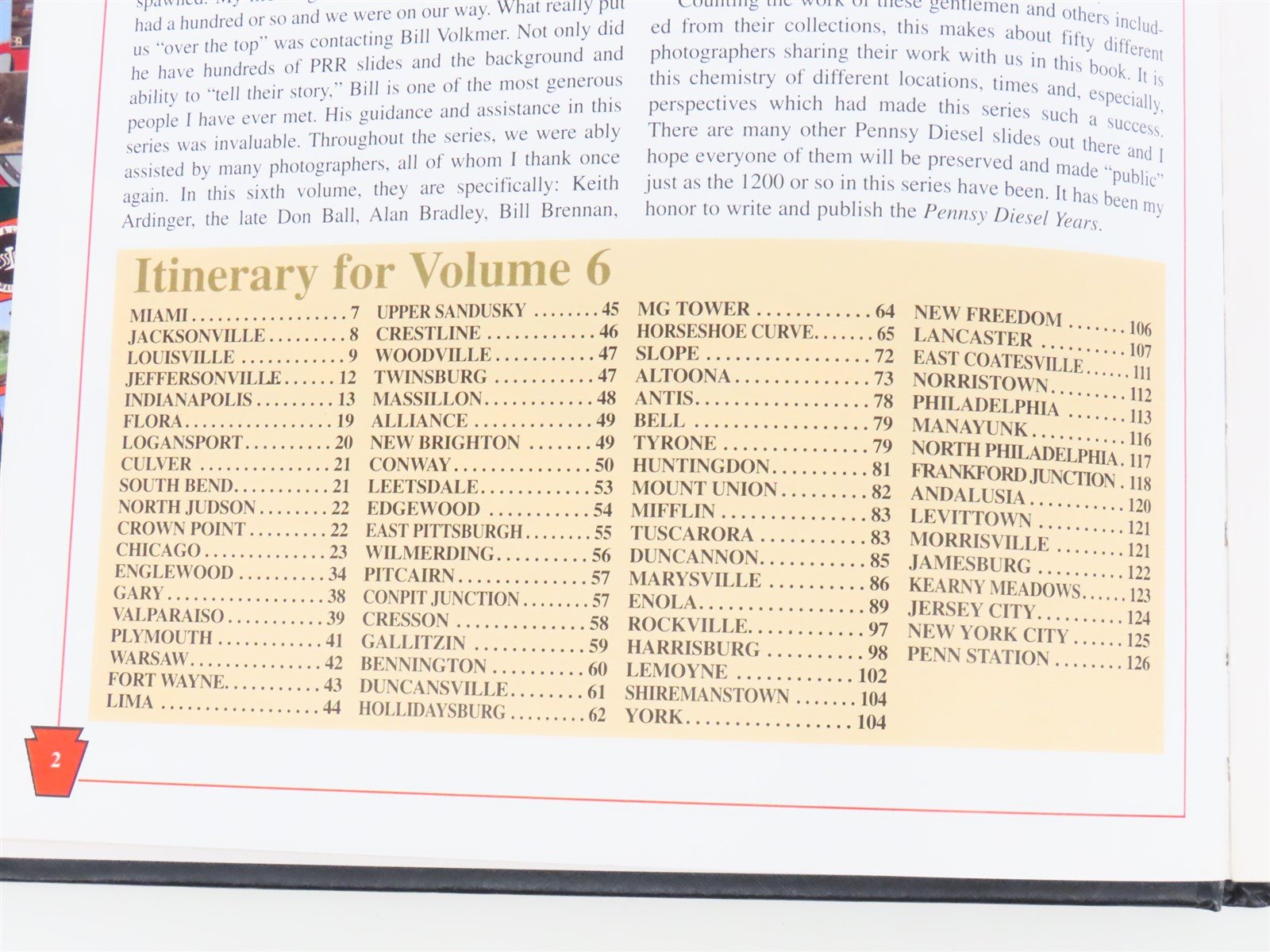 Morning Sun Books Pennsy Diesel Years V. 6 by Robert J. Yanosey ©1996