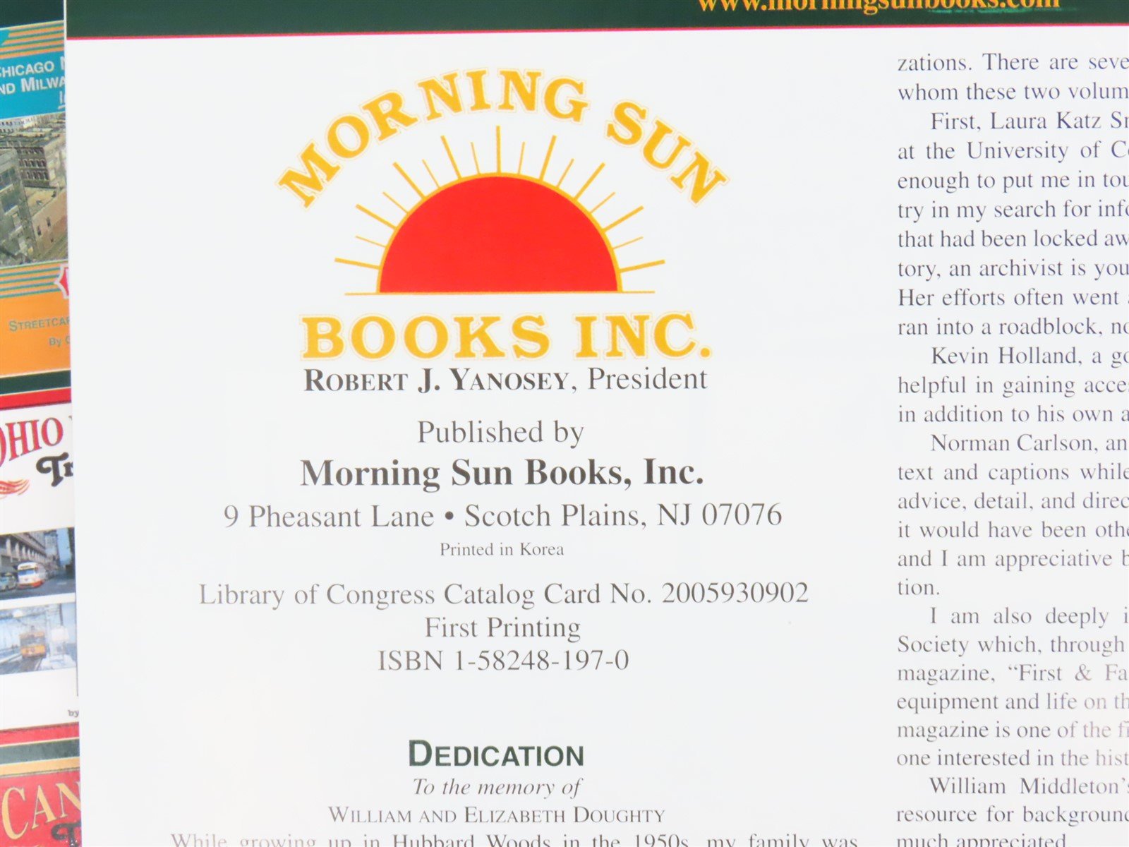 Morning Sun Chicago North Shore & Milwaukee Railway in Color V. 2 by Doughty