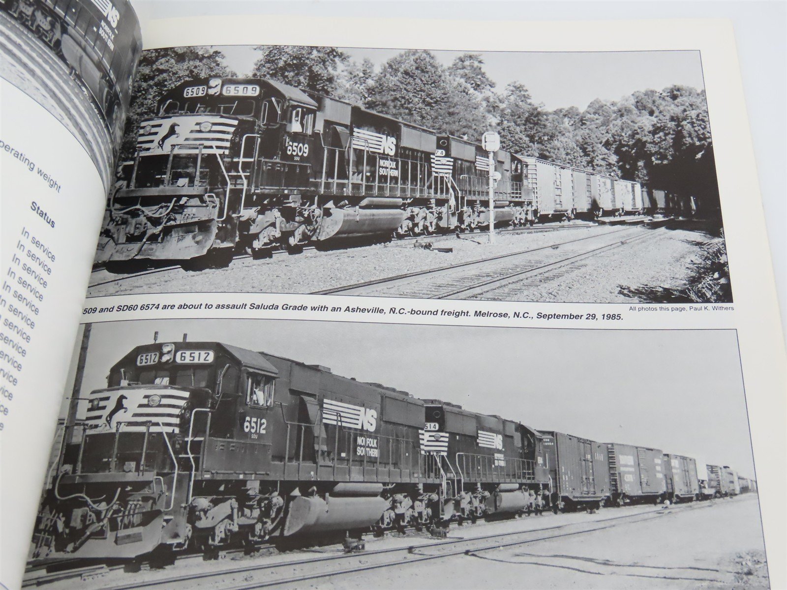 Norfolk Southern Motive Power Review 1982-1994 by Withers & Bowers ©1995 SC Book