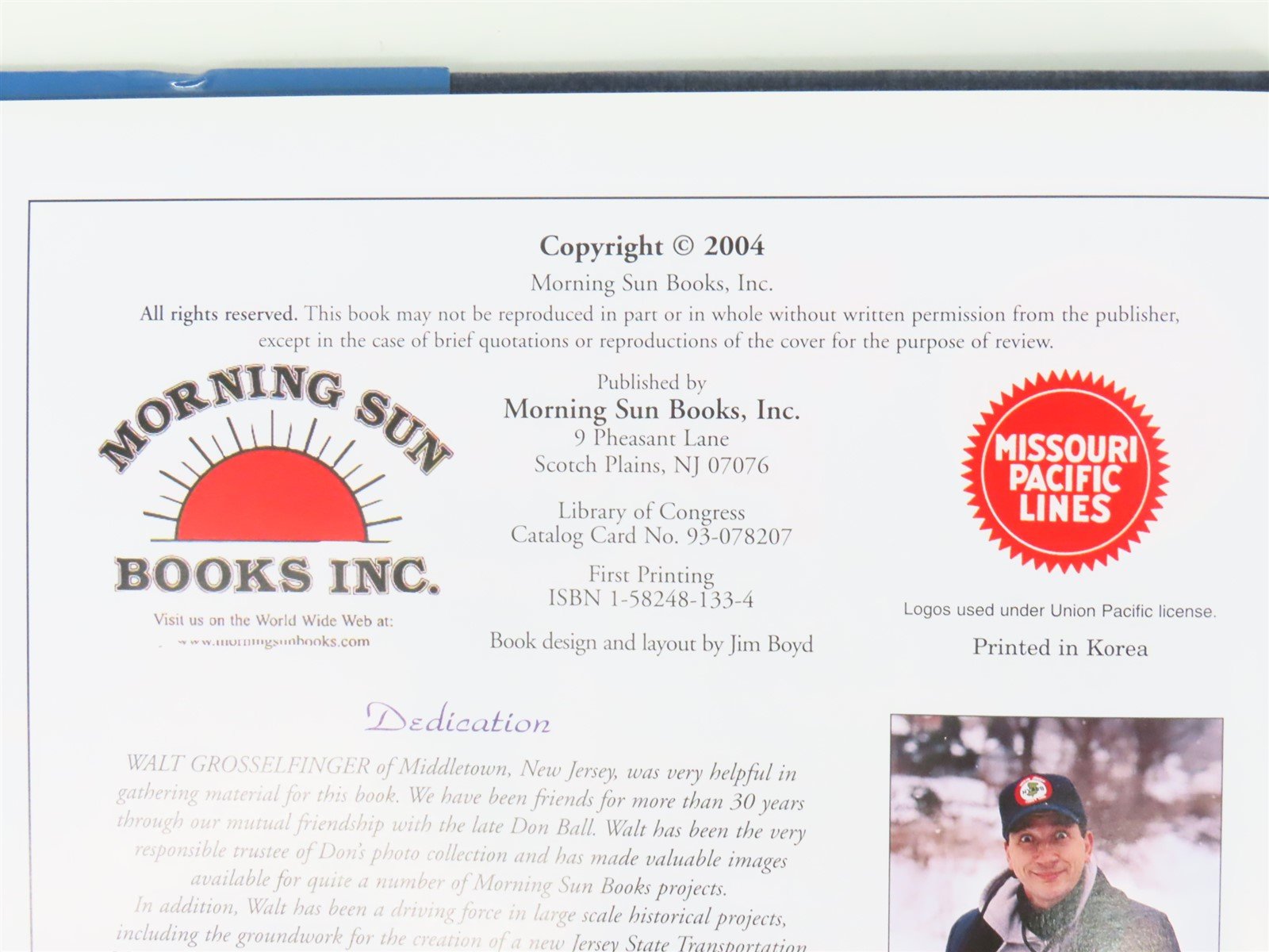 Morning Sun Books Missouri Pacific in Color V. 1 by Jim Boyd ©2004 HC Book