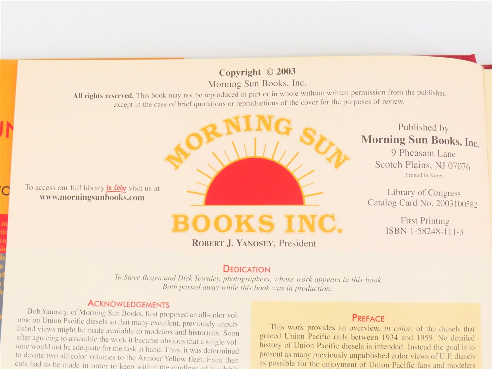 Morning Sun Union Pacific Diesels in Color V. 1 1934-1959 by Ed Austin ©2003