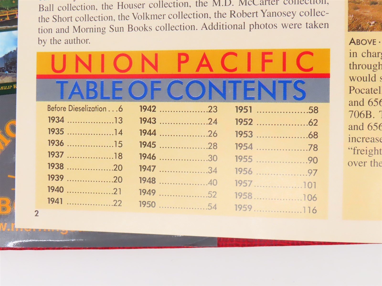 Morning Sun Union Pacific Diesels in Color V. 1 1934-1959 by Ed Austin ©2003