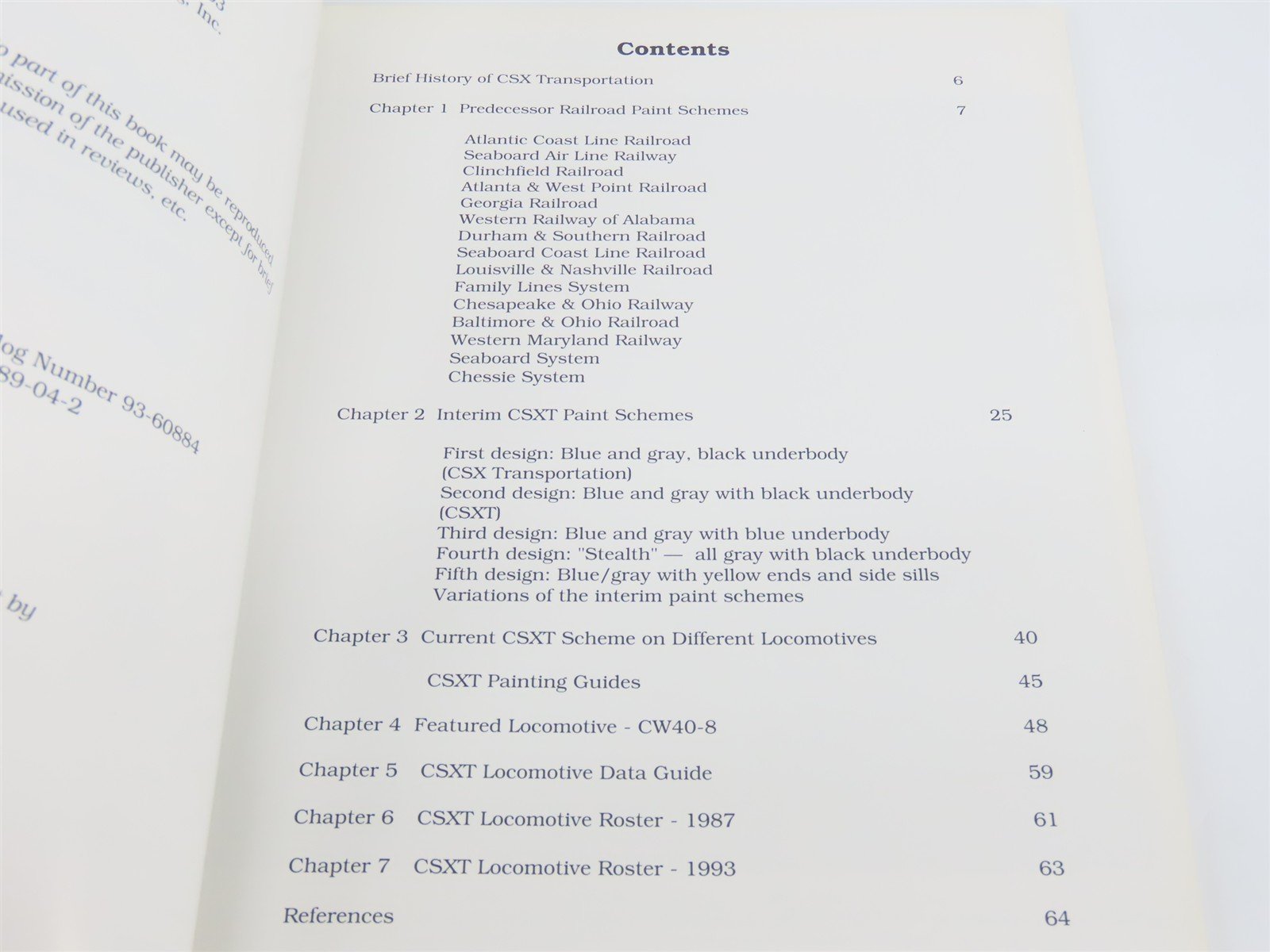 Diesel Locomotives of CSXT & Predecessors in Color by Nuckles & Dixon ©1993