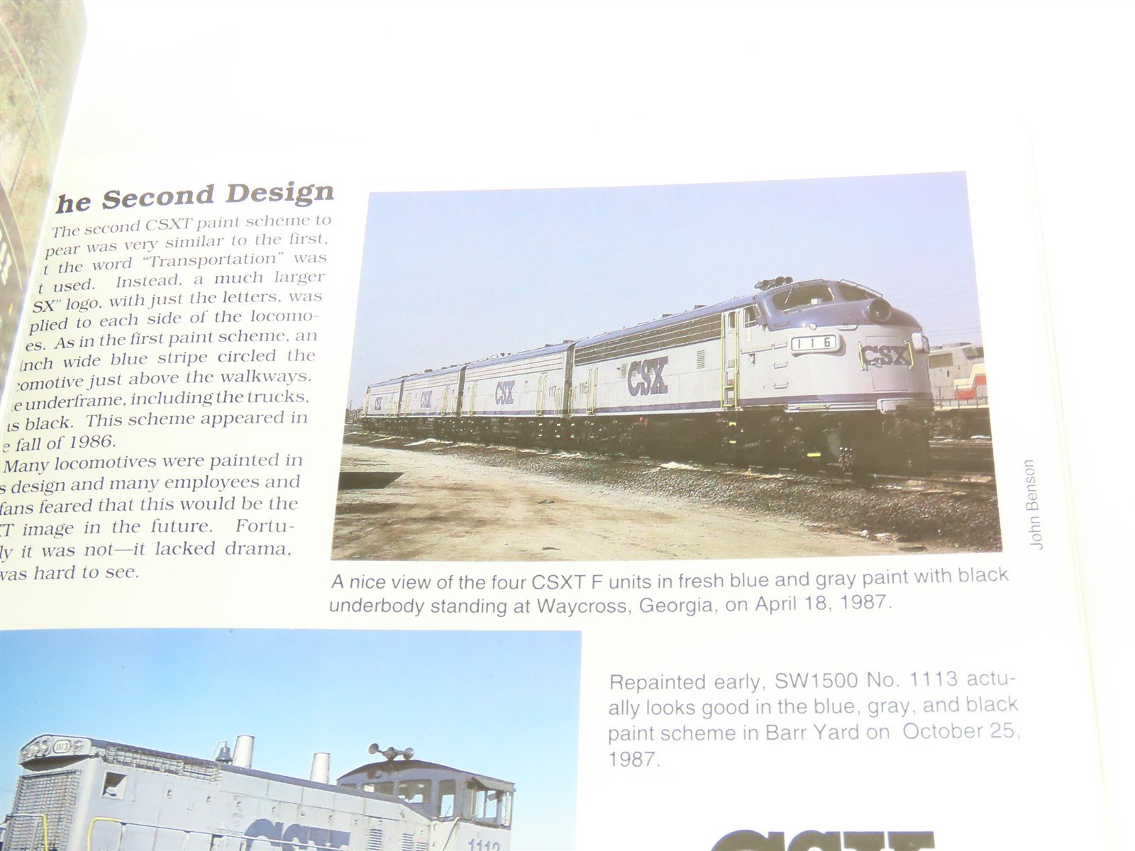 Diesel Locomotives of CSXT & Predecessors in Color by Nuckles & Dixon ©1993