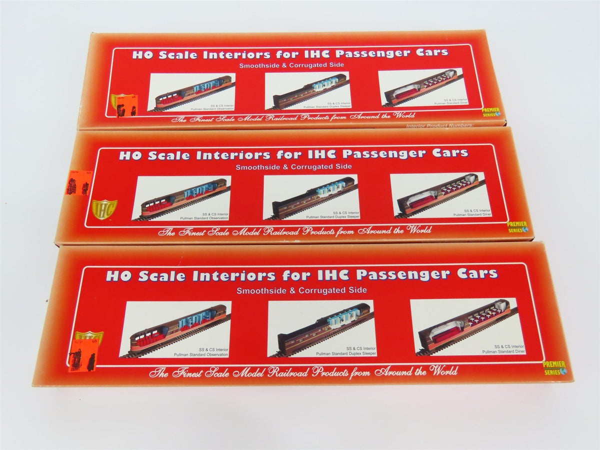LOT of 3 HO International Hobby Corp Passenger Car Interiors