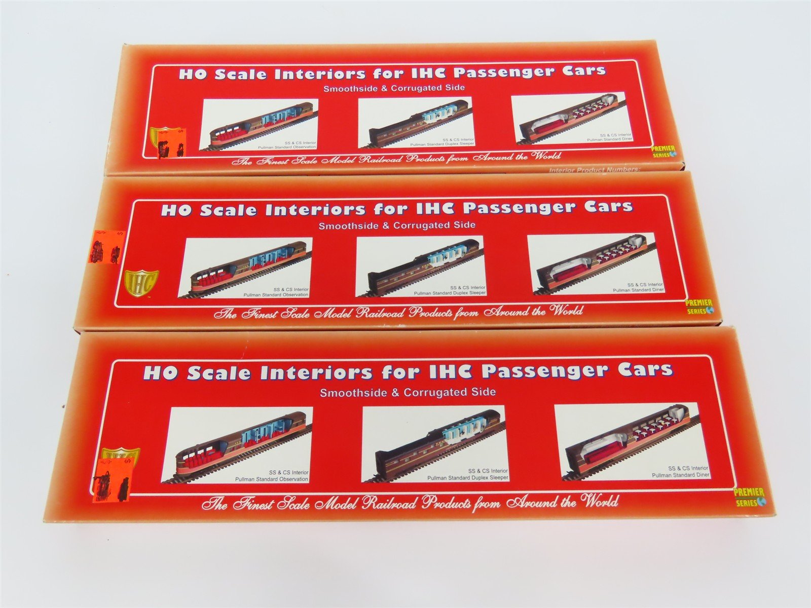 LOT of 3 HO International Hobby Corp Passenger Car Interiors