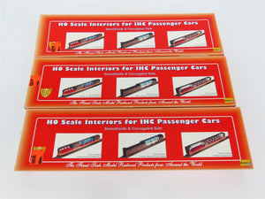 LOT of 3 HO International Hobby Corp Passenger Car Interiors
