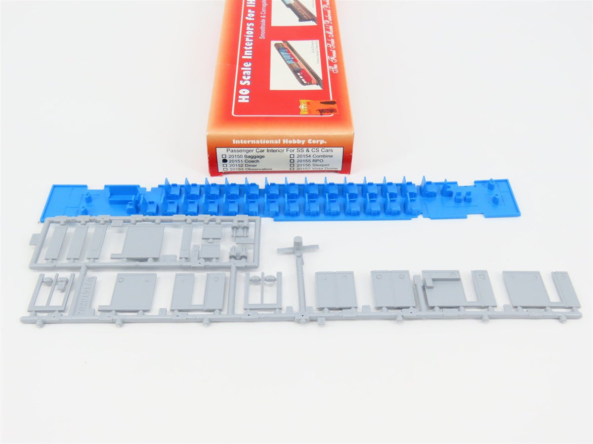 LOT of 3 HO International Hobby Corp Passenger Car Interiors