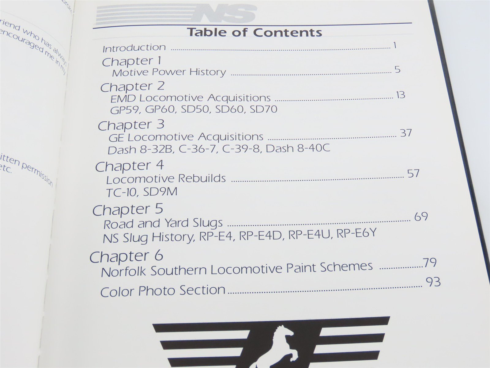 Norfolk Southern Diesel Locomotives by Chris R. Toth ©1995 HC Book