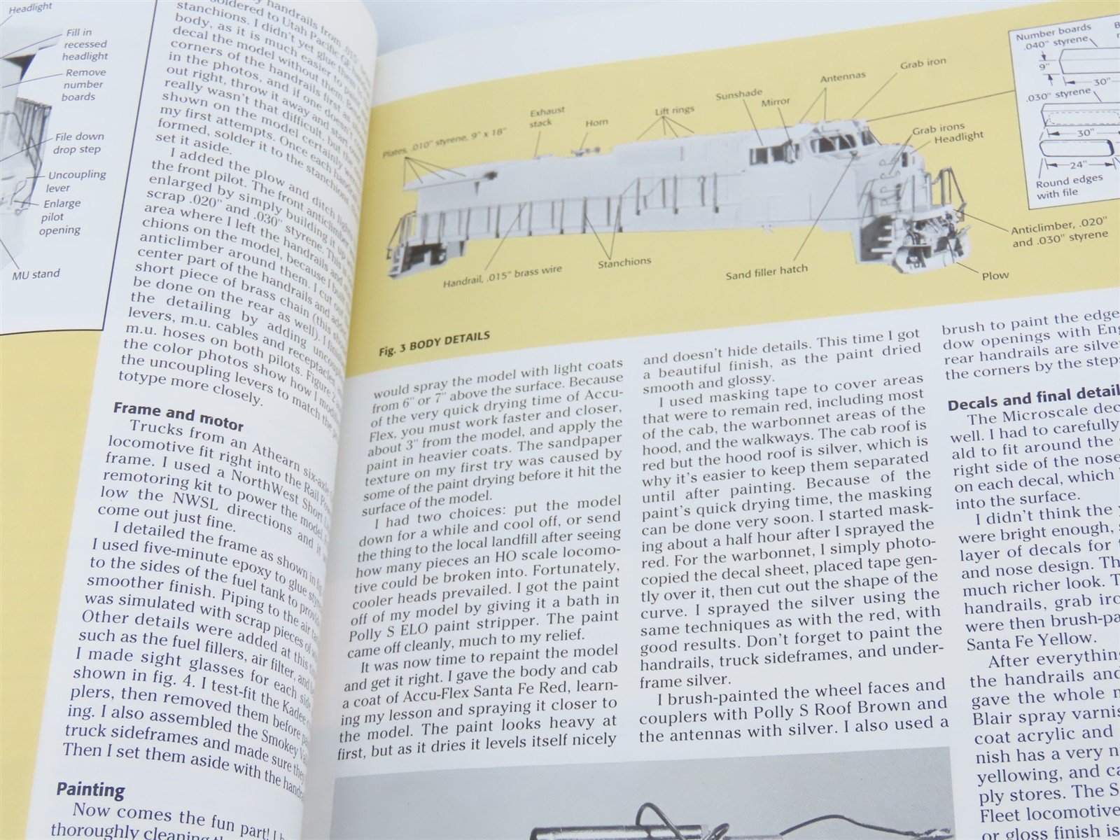 Diesel Detailing Projects Prototype Modeling in HO Scale by Johnson ©1995 SC Bk
