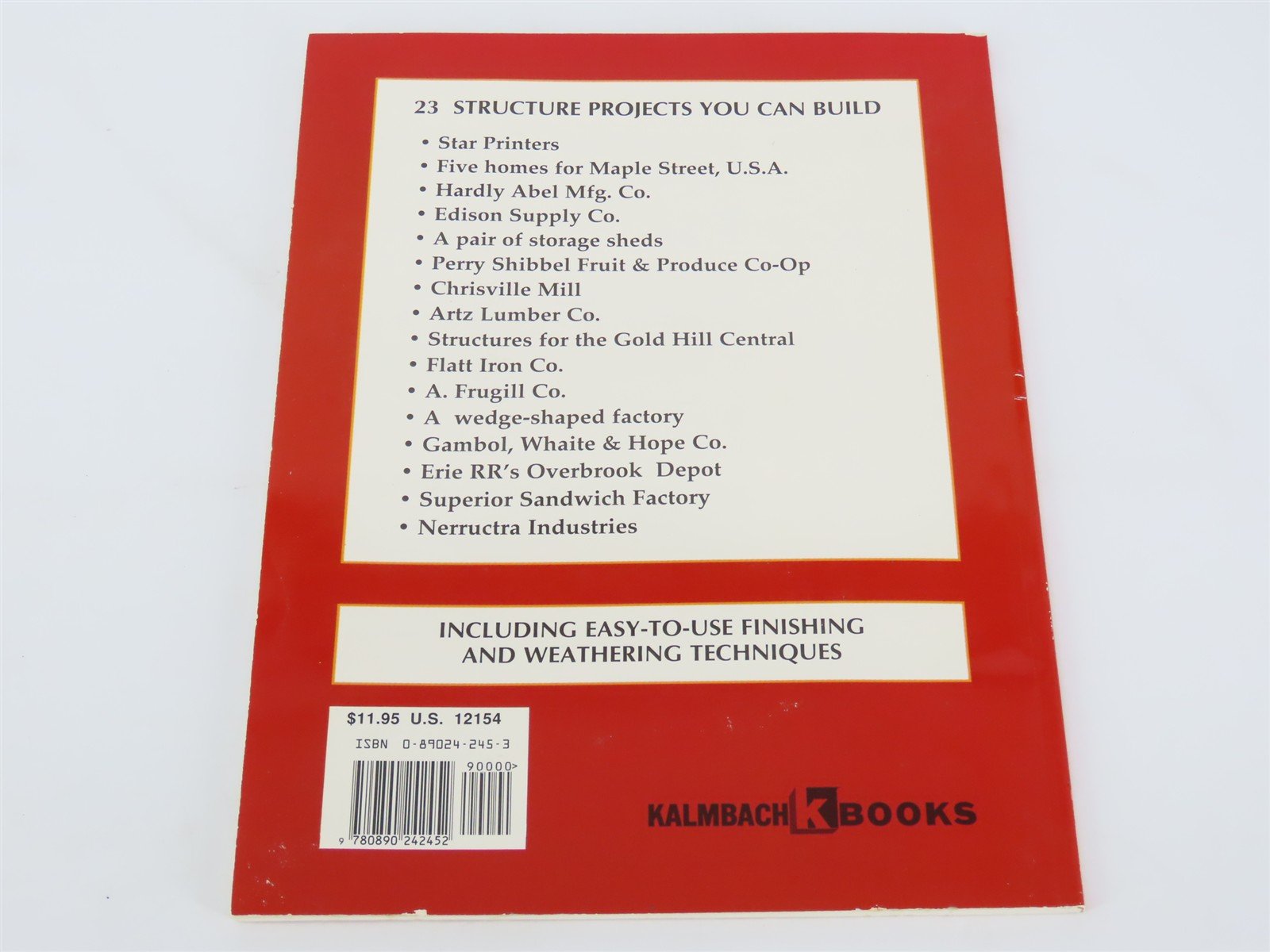 Kitbashing HO Model Railroad Structures by Art Curren ©1994 SC Book