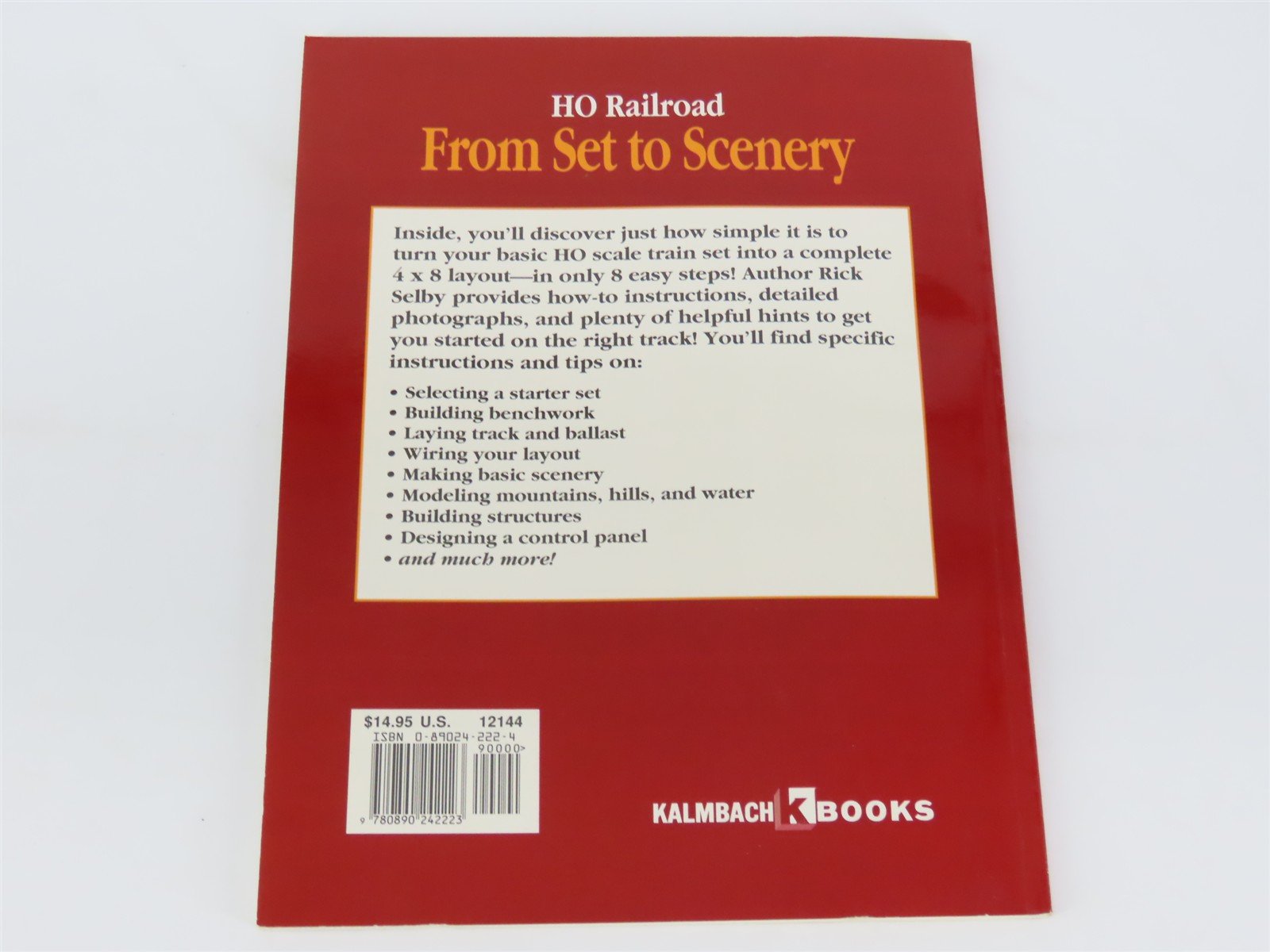 HO Railroad From Set to Scenery by Rick Selby ©1995 SC Book