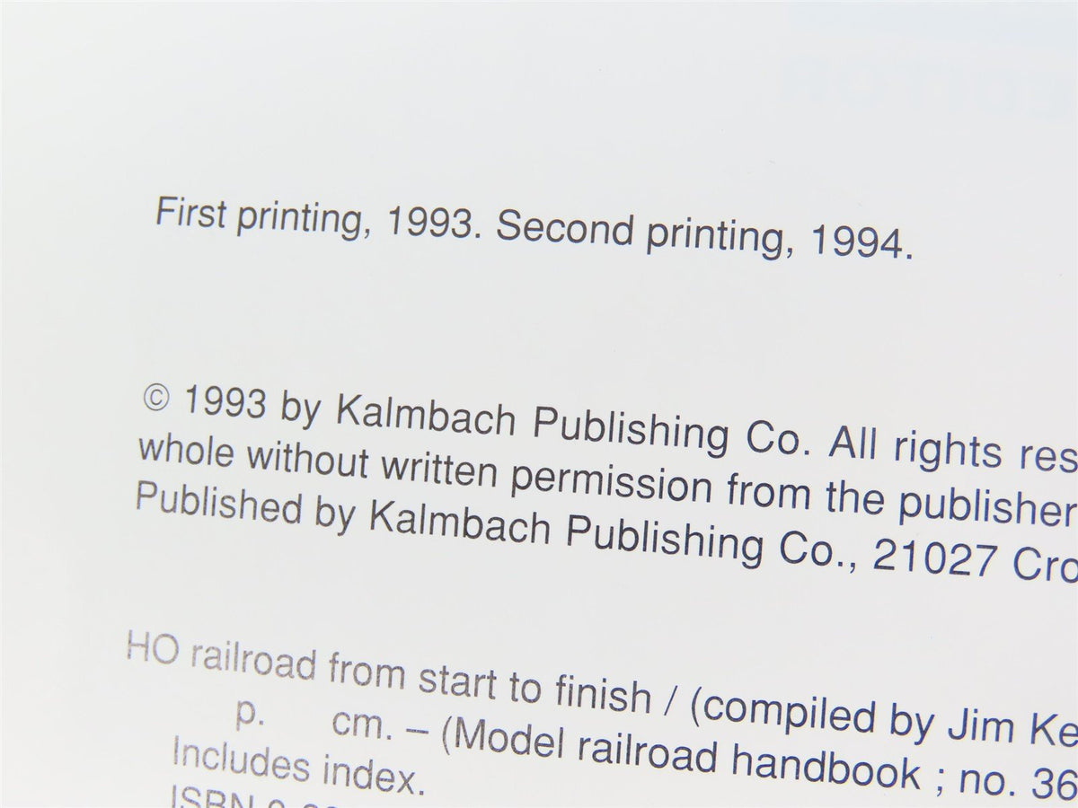 Model Railroad Handbook No. 36 - HO Railroad From Start To Finish by Jim Kelly