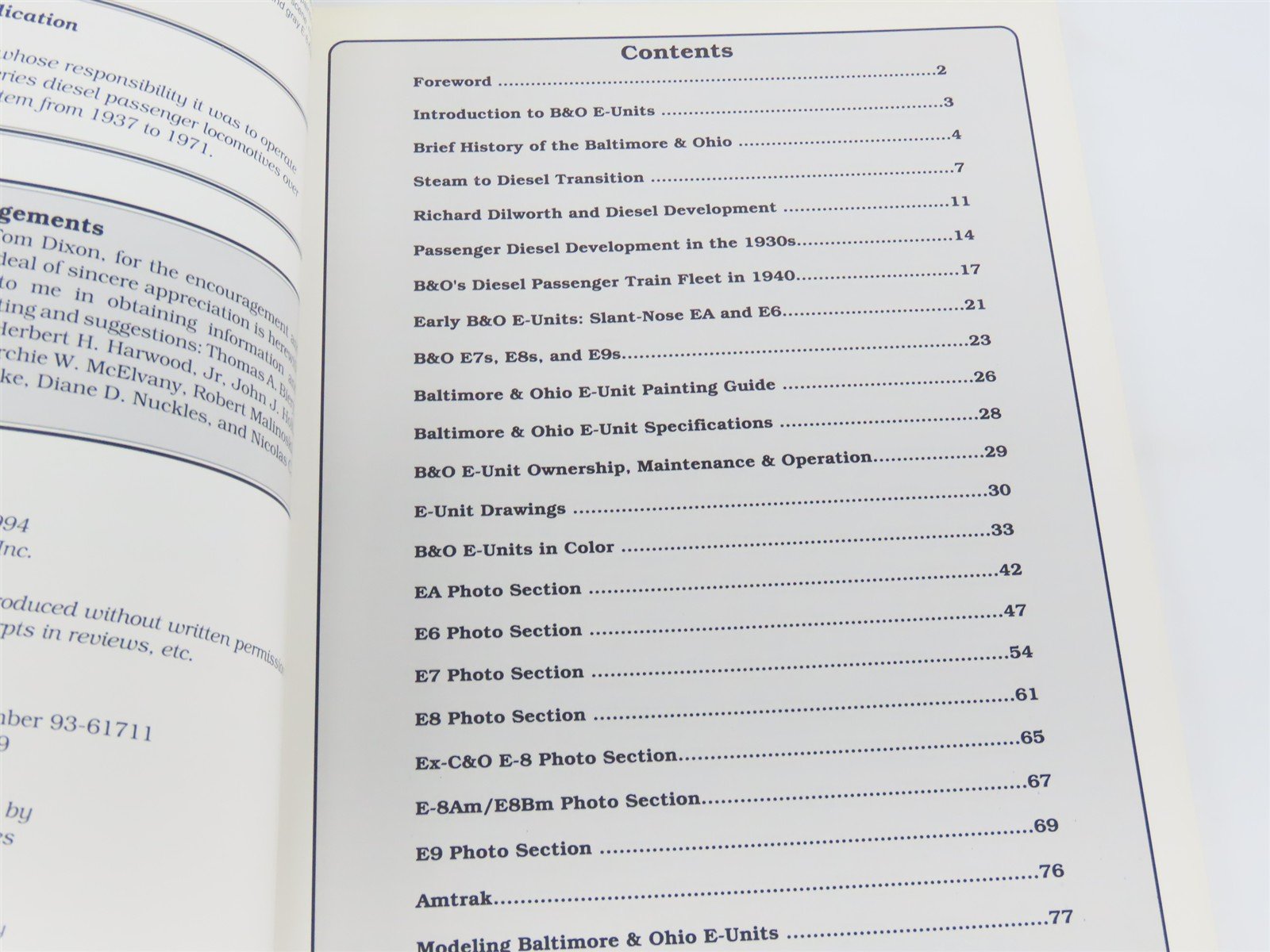 Baltimore & Ohio E-Unit Diesel Passenger Locomotives by Nuckles & Dixon ©1994