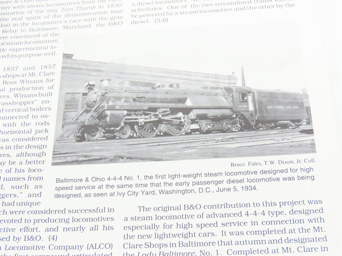 Baltimore &amp; Ohio E-Unit Diesel Passenger Locomotives by Nuckles &amp; Dixon ©1994
