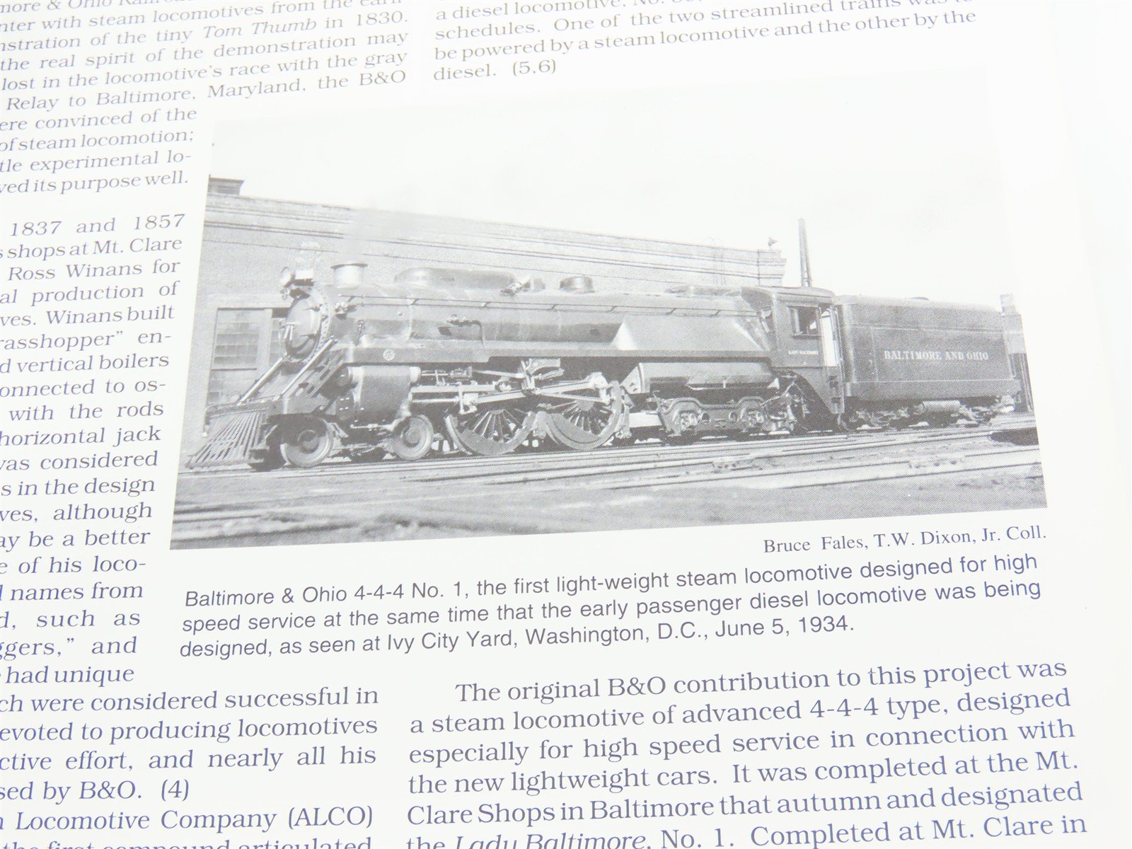 Baltimore & Ohio E-Unit Diesel Passenger Locomotives by Nuckles & Dixon ©1994