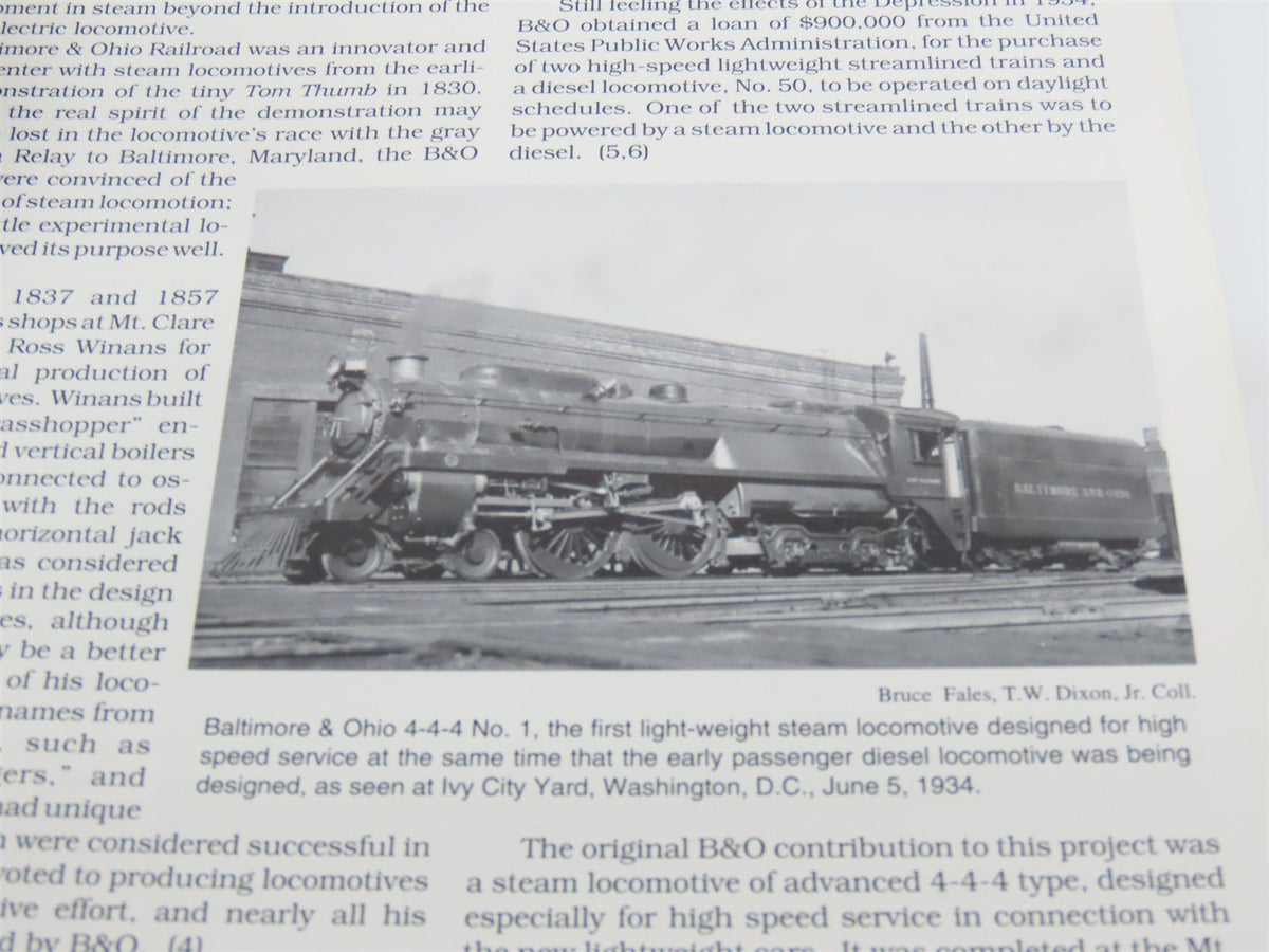 Baltimore &amp; Ohio E-Unit Diesel Passenger Locomotives by Nuckles &amp; Dixon ©1994