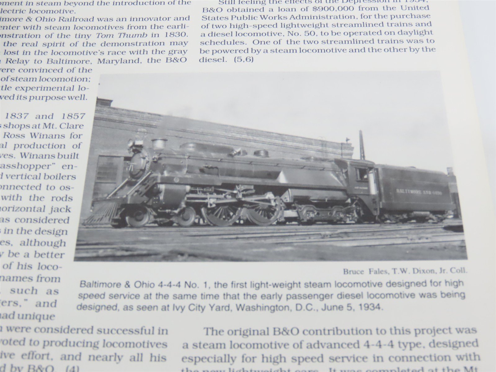 Baltimore & Ohio E-Unit Diesel Passenger Locomotives by Nuckles & Dixon ©1994
