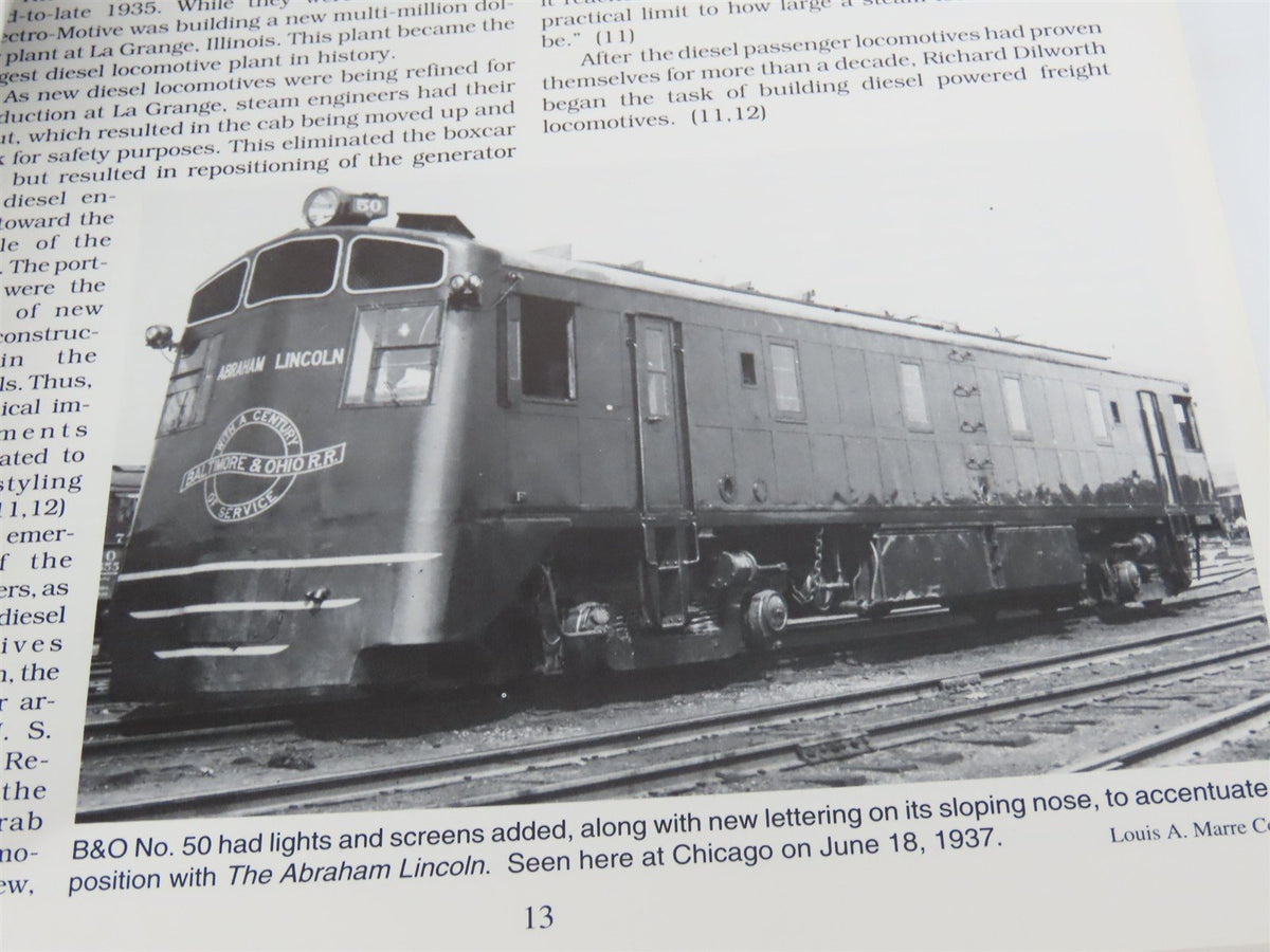 Baltimore &amp; Ohio E-Unit Diesel Passenger Locomotives by Nuckles &amp; Dixon ©1994