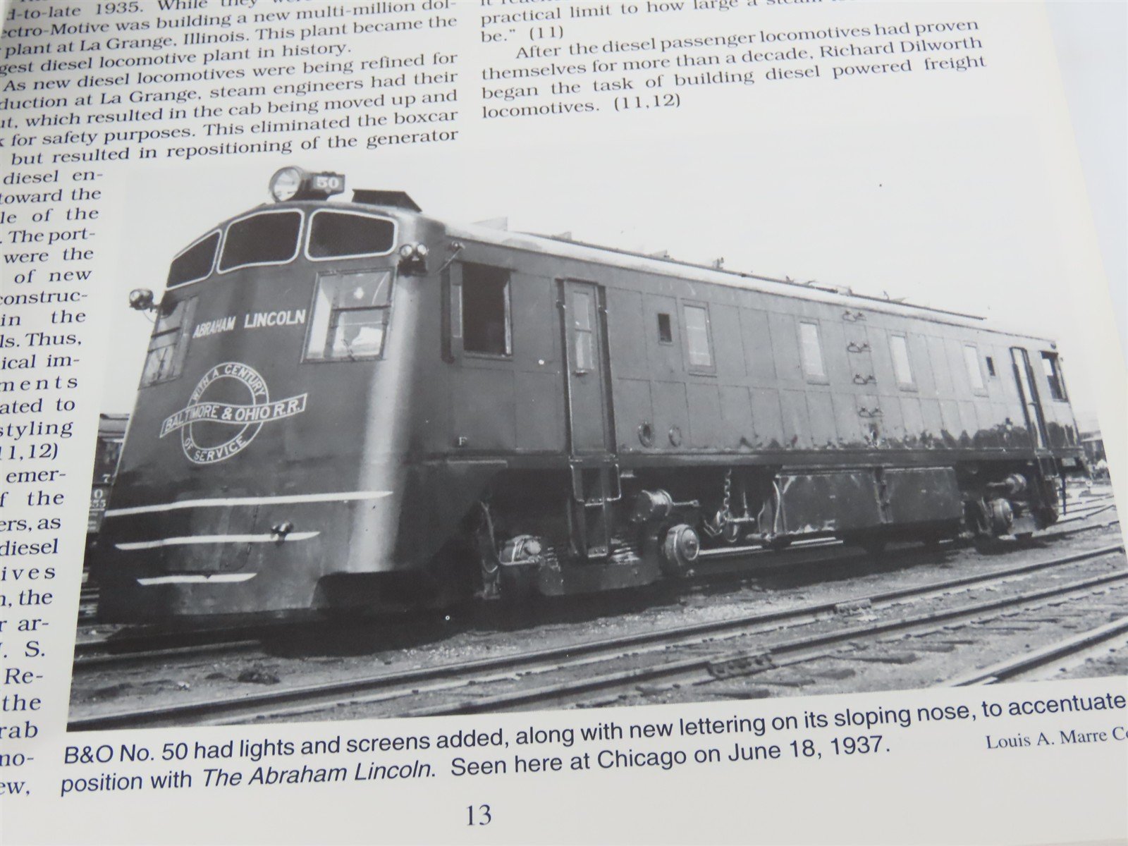 Baltimore & Ohio E-Unit Diesel Passenger Locomotives by Nuckles & Dixon ©1994