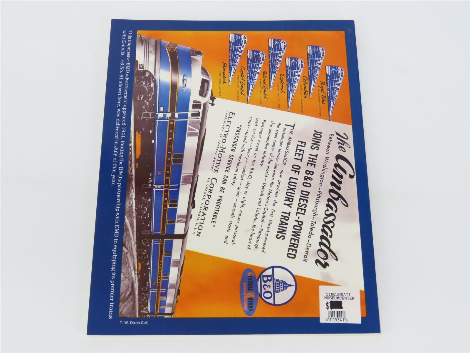 Baltimore & Ohio E-Unit Diesel Passenger Locomotives by Nuckles & Dixon ©1994