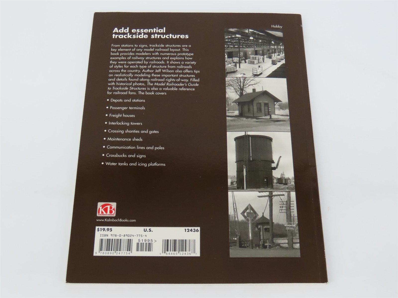 Model Railroader Books: Guide To Trackside Structures by Jeff Wilson ©2011 SC Bk