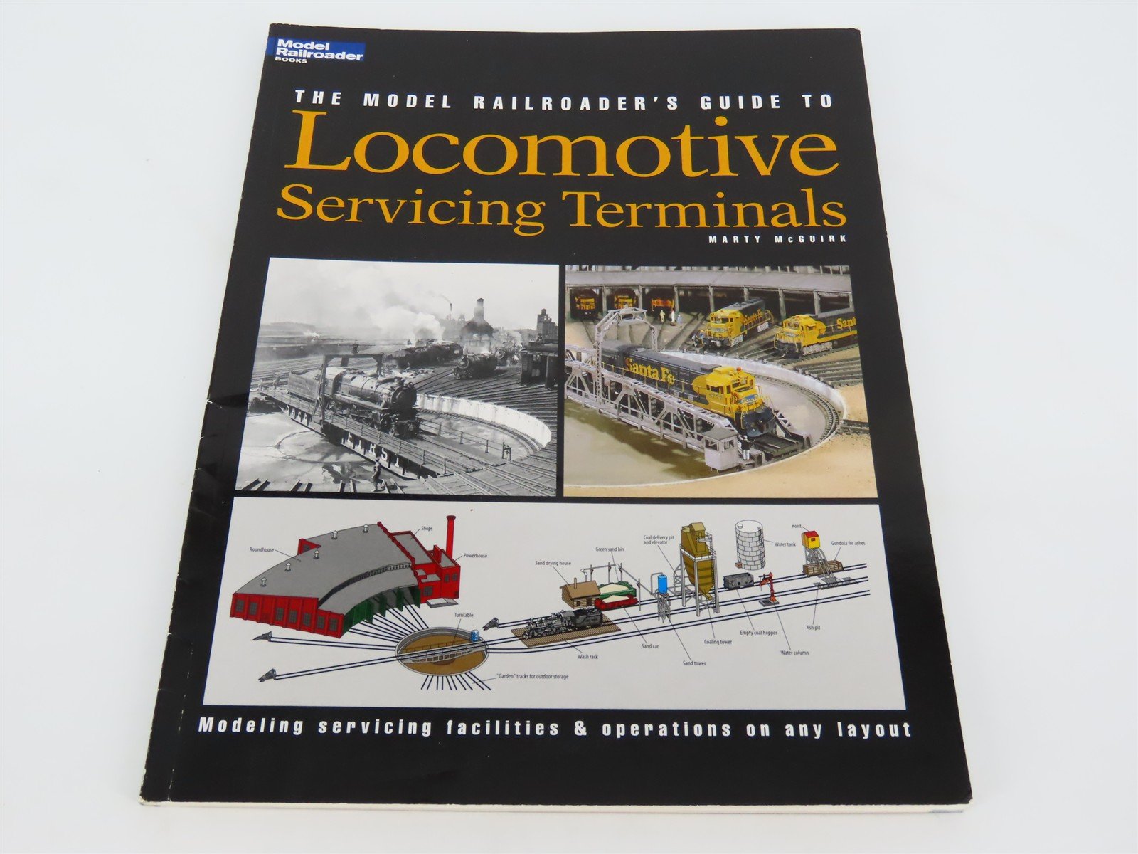 Model Railroader Books: Guide To Locomotive Servicing Terminals by McGuirk SC Bk