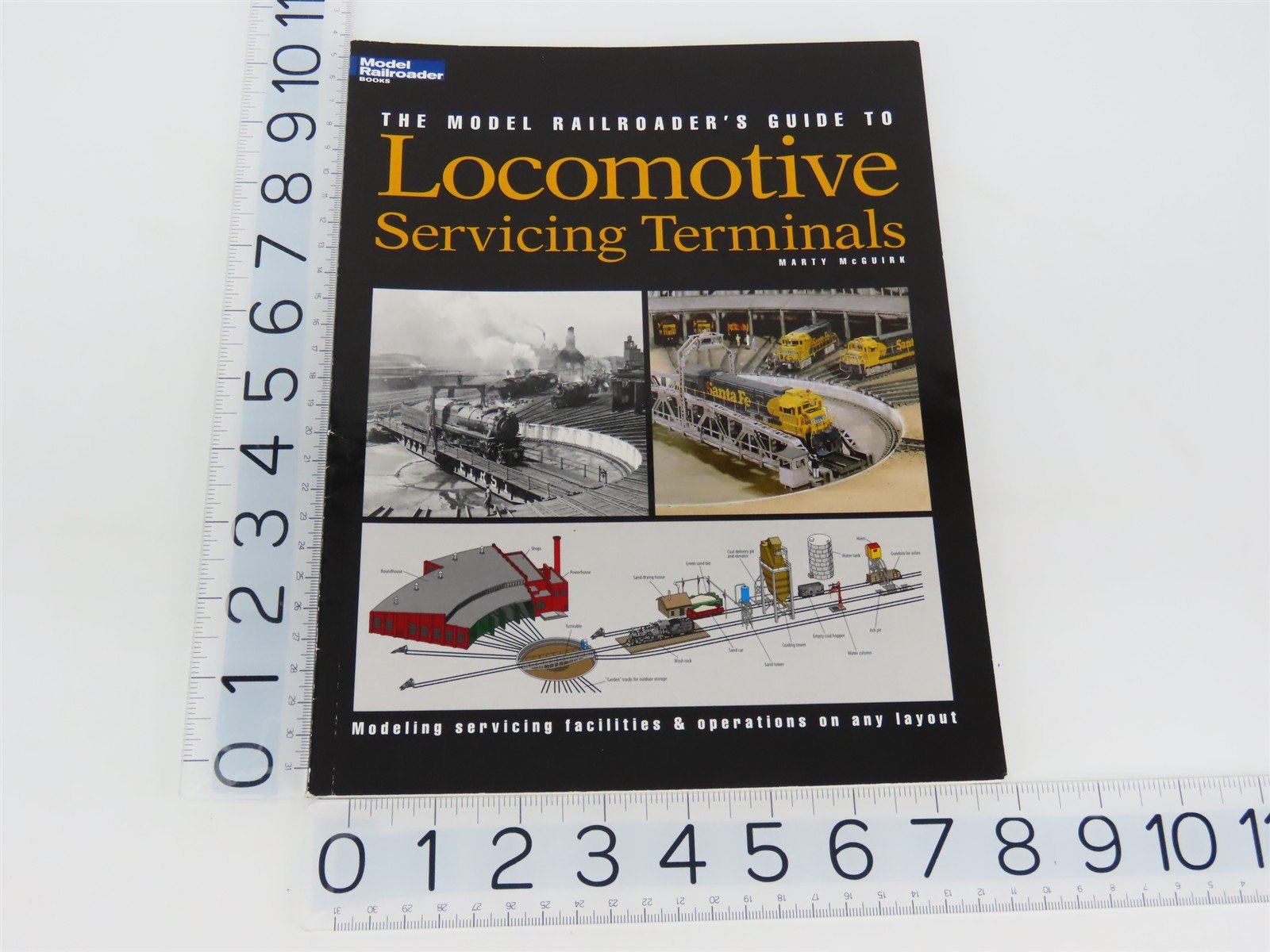 Model Railroader Books: Guide To Locomotive Servicing Terminals by McGuirk SC Bk