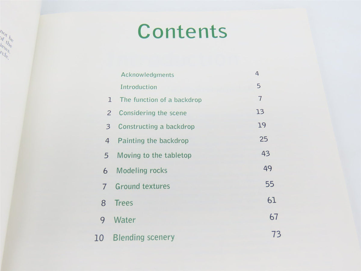 Model Railroader Books Scenery For Your Model Railroad From Backdrop to Tabletop