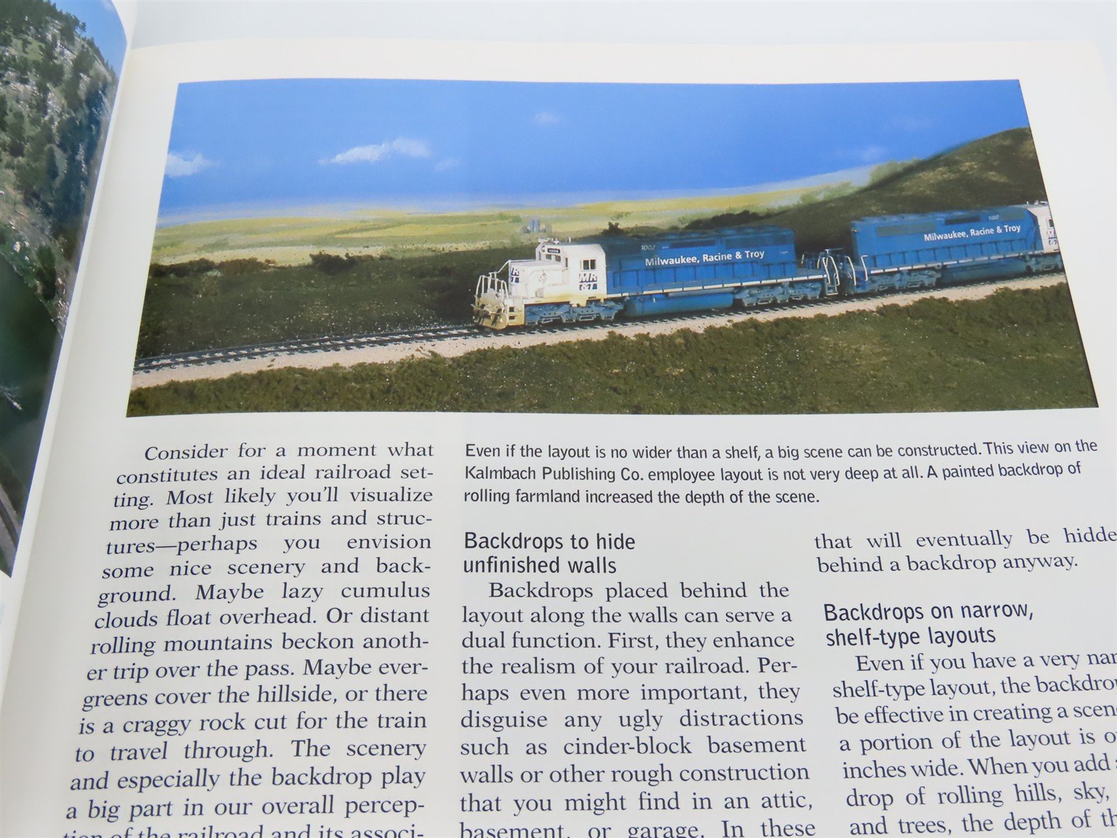 Model Railroader Books Scenery For Your Model Railroad From Backdrop to Tabletop