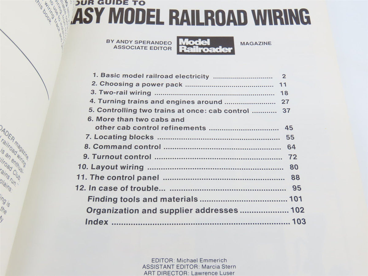Your Guide To Easy Model Railroad Wiring by Andy Sperandeo ©1990 SC Book