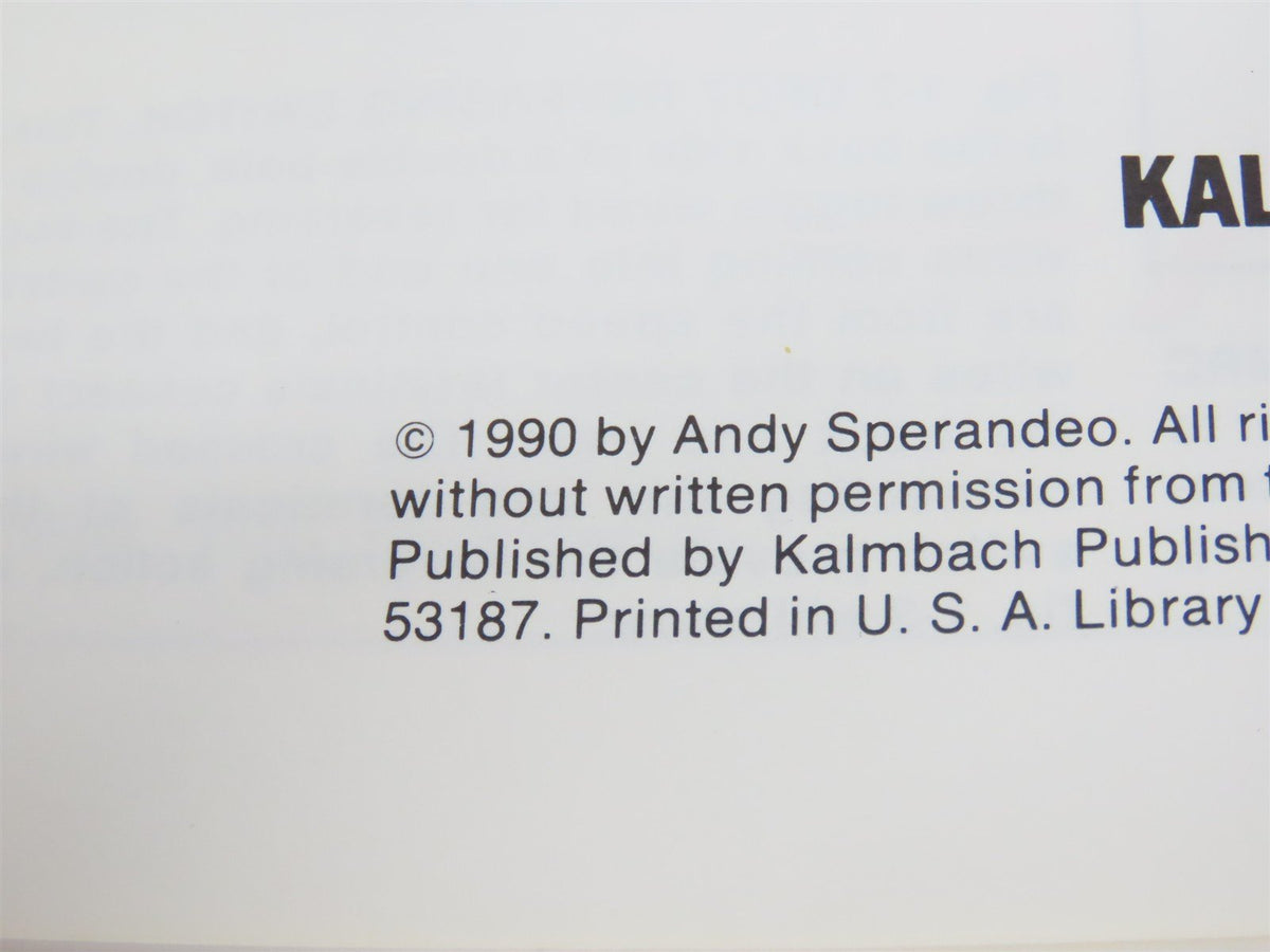 Your Guide To Easy Model Railroad Wiring by Andy Sperandeo ©1990 SC Book