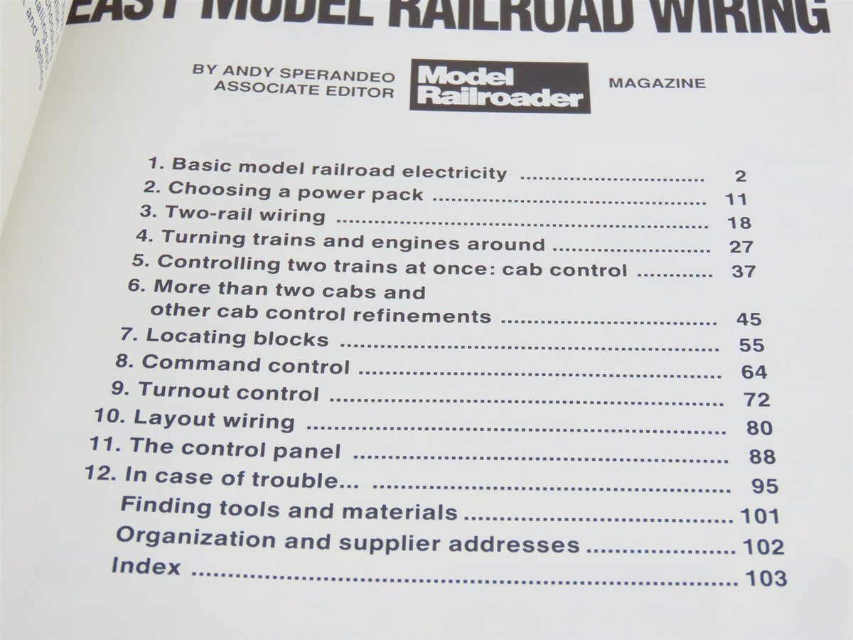 Your Guide To Easy Model Railroad Wiring by Andy Sperandeo ©1990 SC Book
