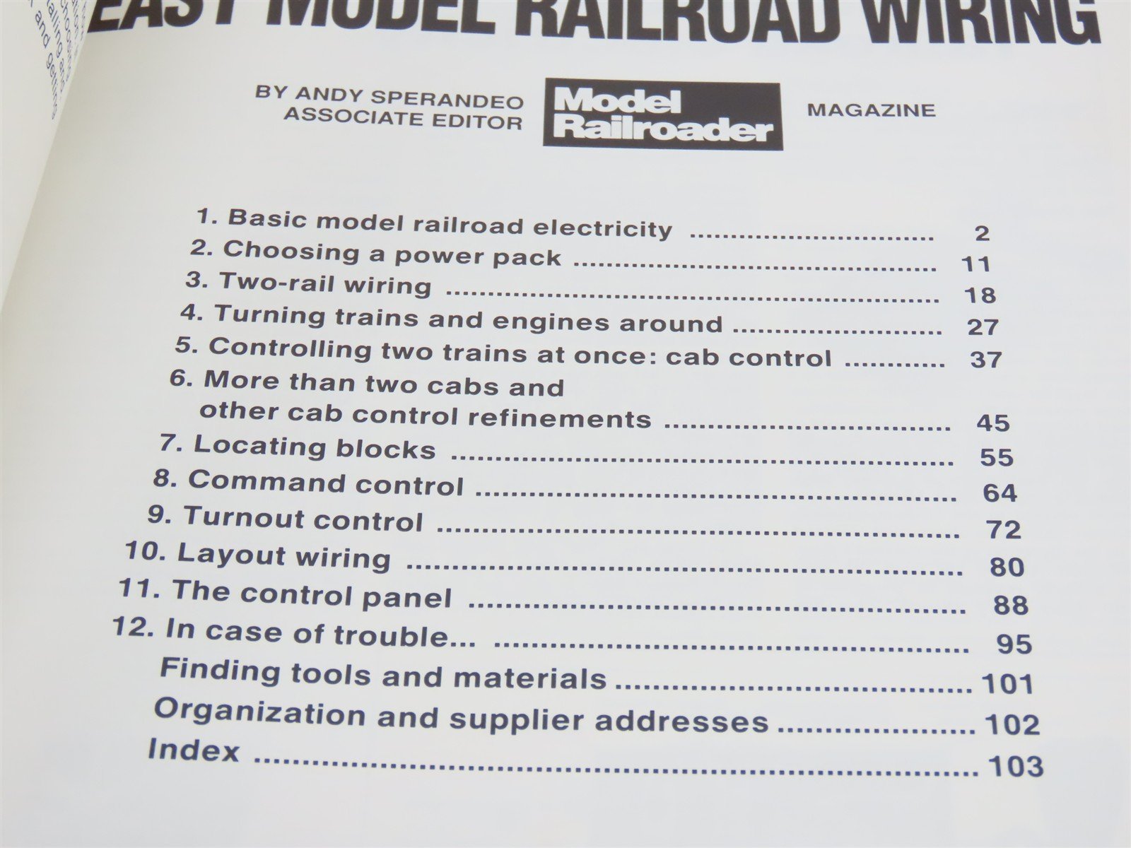 Your Guide To Easy Model Railroad Wiring by Andy Sperandeo ©1990 SC Book