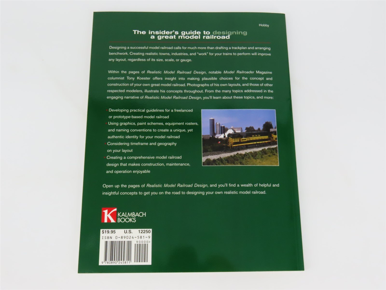 Model Railroader Books: Realistic Model Railroad Design by Tony Koester ©2004