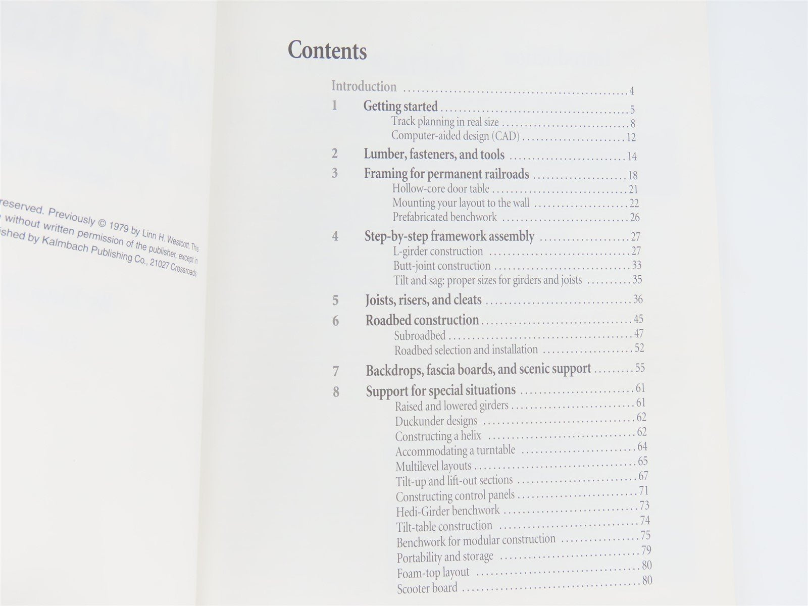 How To Build Model Railroad Benchwork 2nd Edition by Linn H Westcott ©1996 SC Bk