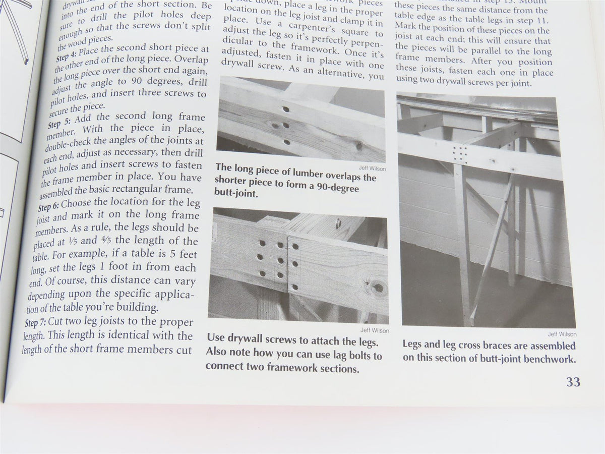 How To Build Model Railroad Benchwork 2nd Edition by Linn H Westcott ©1996 SC Bk