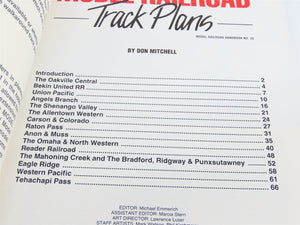 Model Railroad Handbook No. 29 Walkaround Model Railroad Track Plans by Mitchell