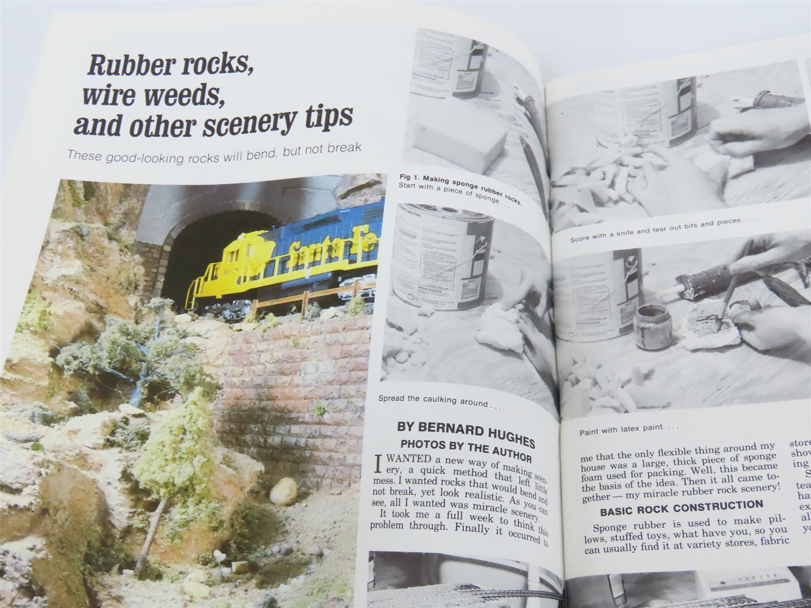 Scenery Tips And Techniques from Model Railroader Magazine ©1989 SC Book
