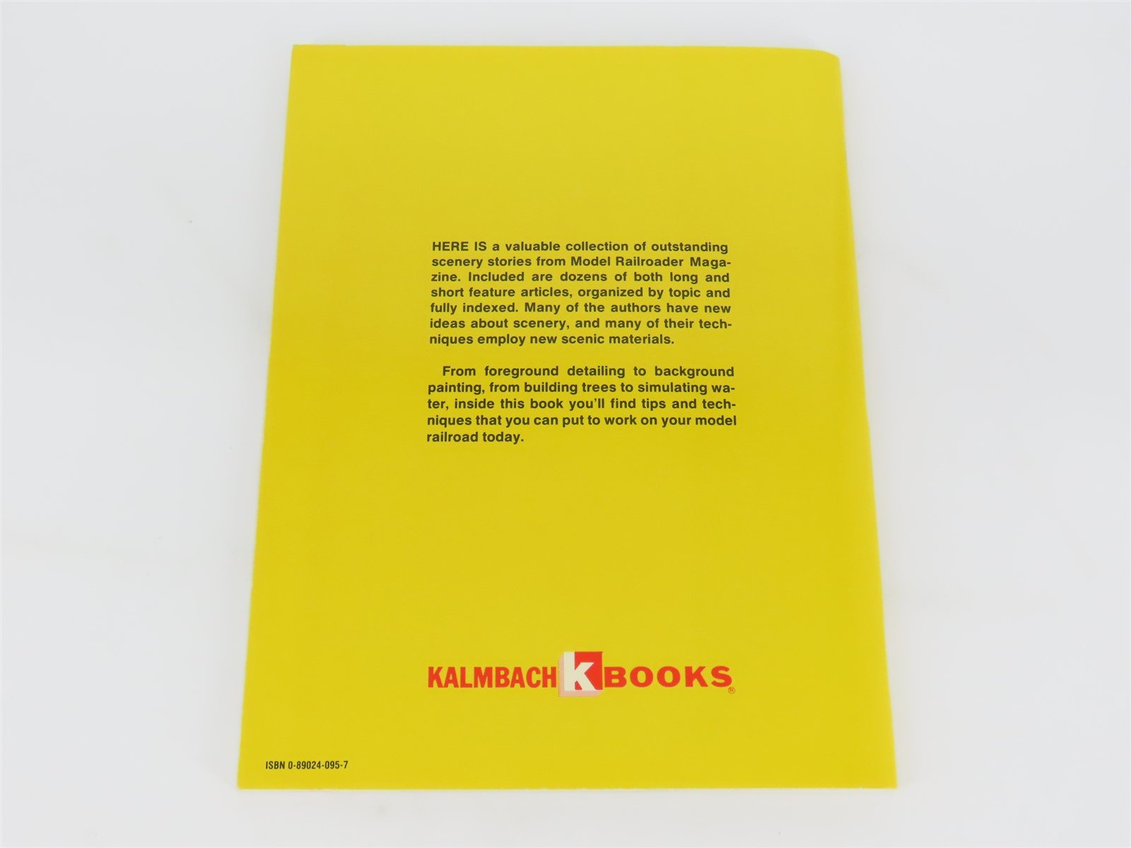 Scenery Tips And Techniques from Model Railroader Magazine ©1989 SC Book