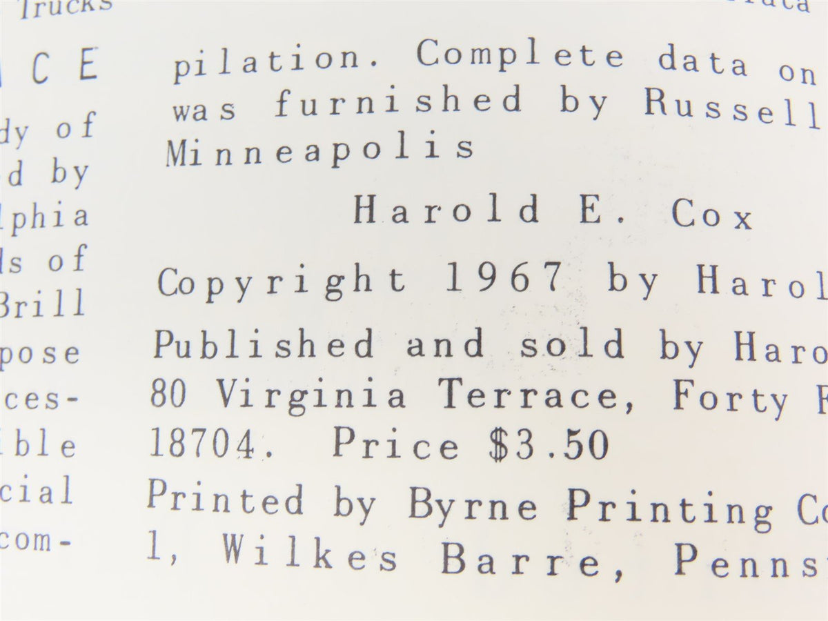 Electric Railway Car Trucks by E. Harper Charlton ©1967 SC Book