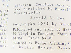 Electric Railway Car Trucks by E. Harper Charlton ©1967 SC Book