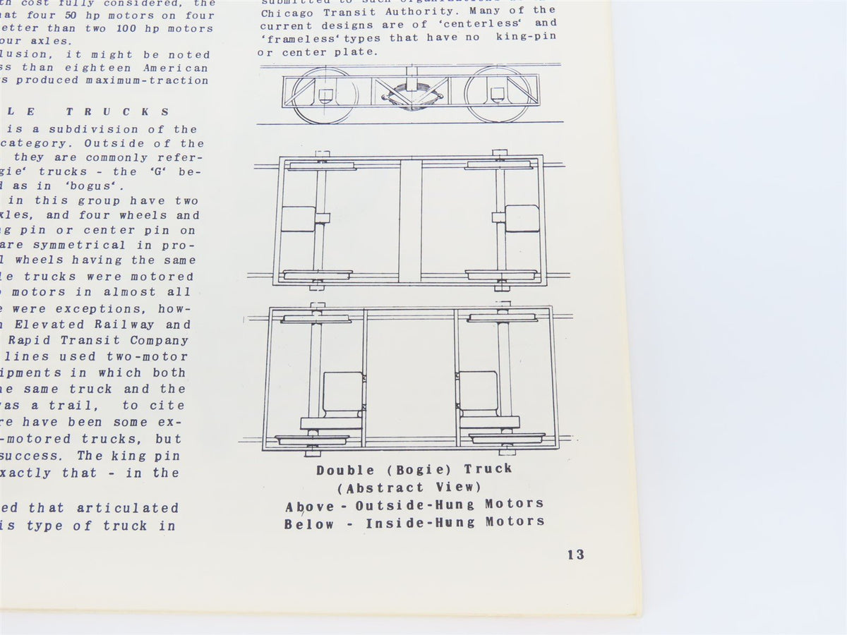 Electric Railway Car Trucks by E. Harper Charlton ©1967 SC Book