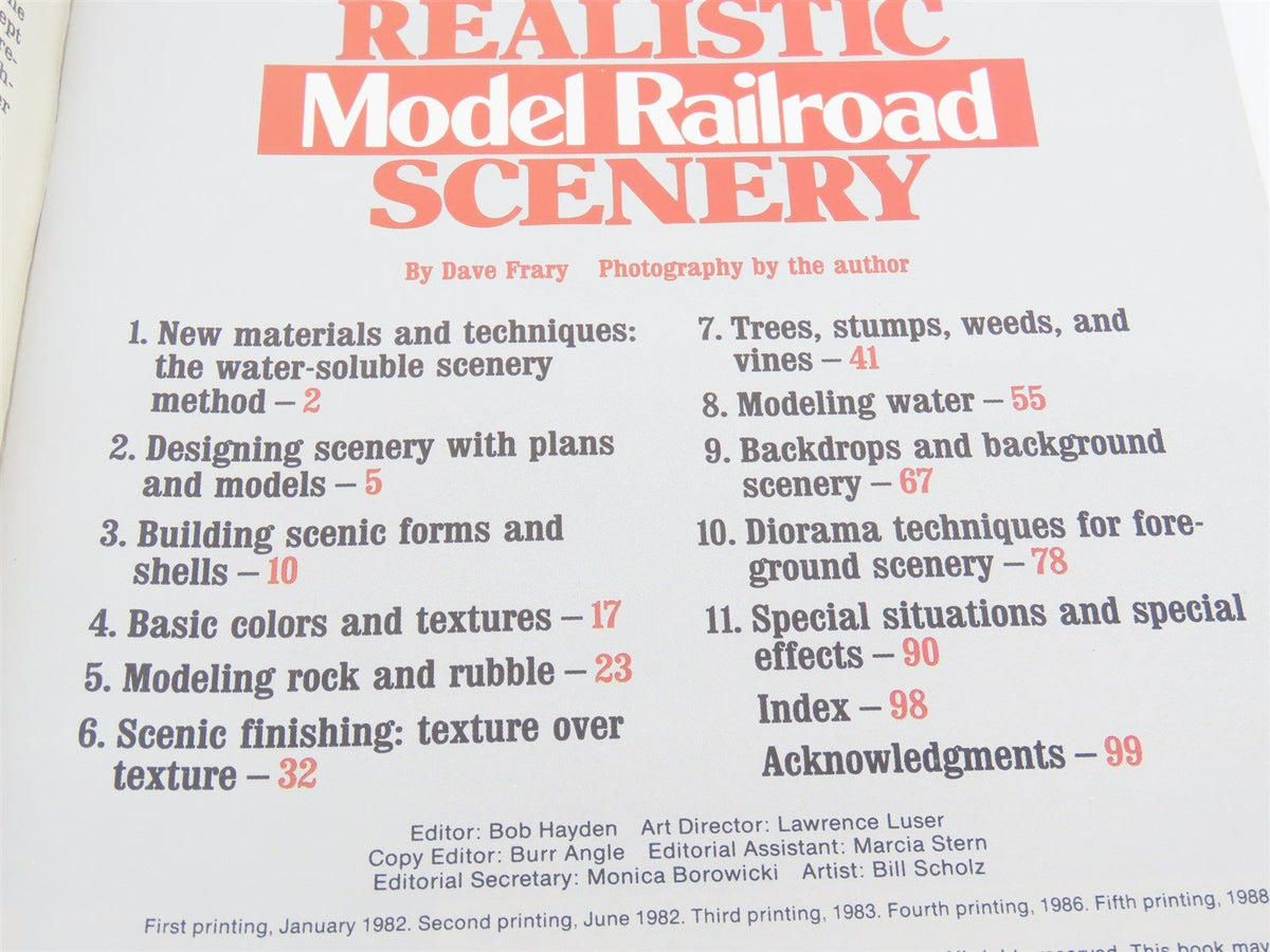 How To Build Realistic Model Railroad Scenery by Dave Frary ©1988 SC Book