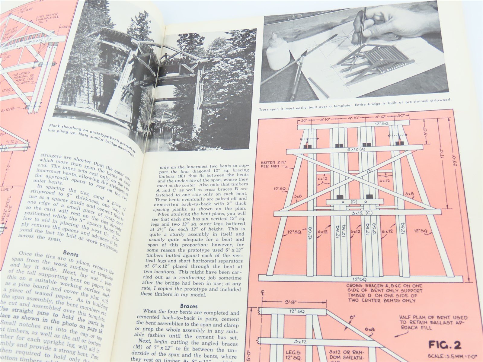 Bridge & Buildings For Model Railroads by Willard V. Anderson, Editor ©1973 Book