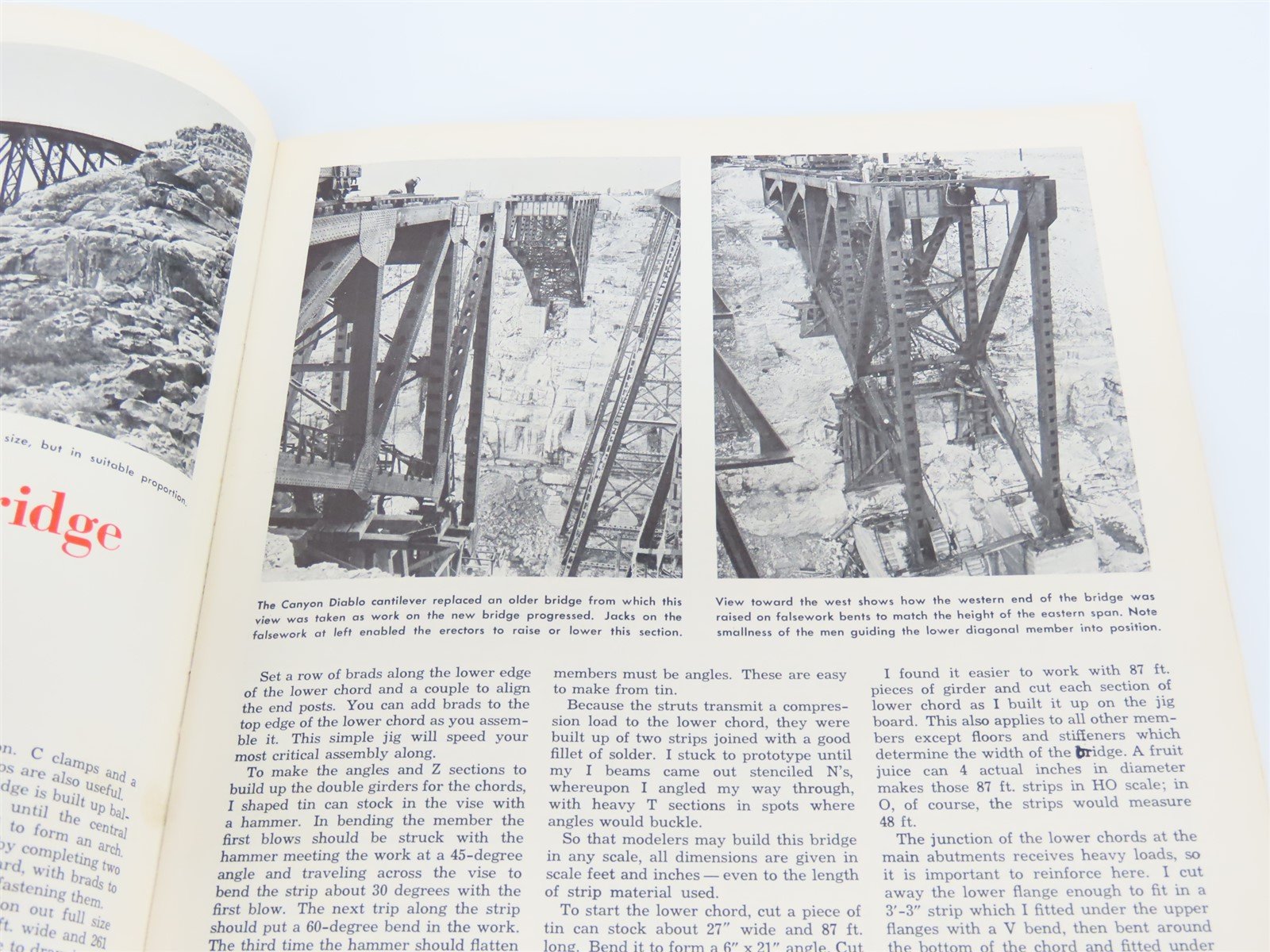 Bridge & Buildings For Model Railroads by Willard V. Anderson, Editor ©1973 Book