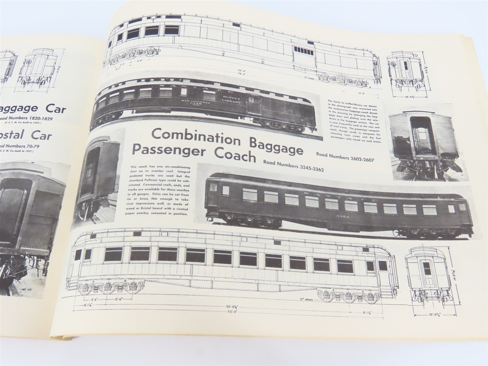 ATSF Santa Fe Car and Locomotive Plans for Model Railroaders ©1953 SC Book