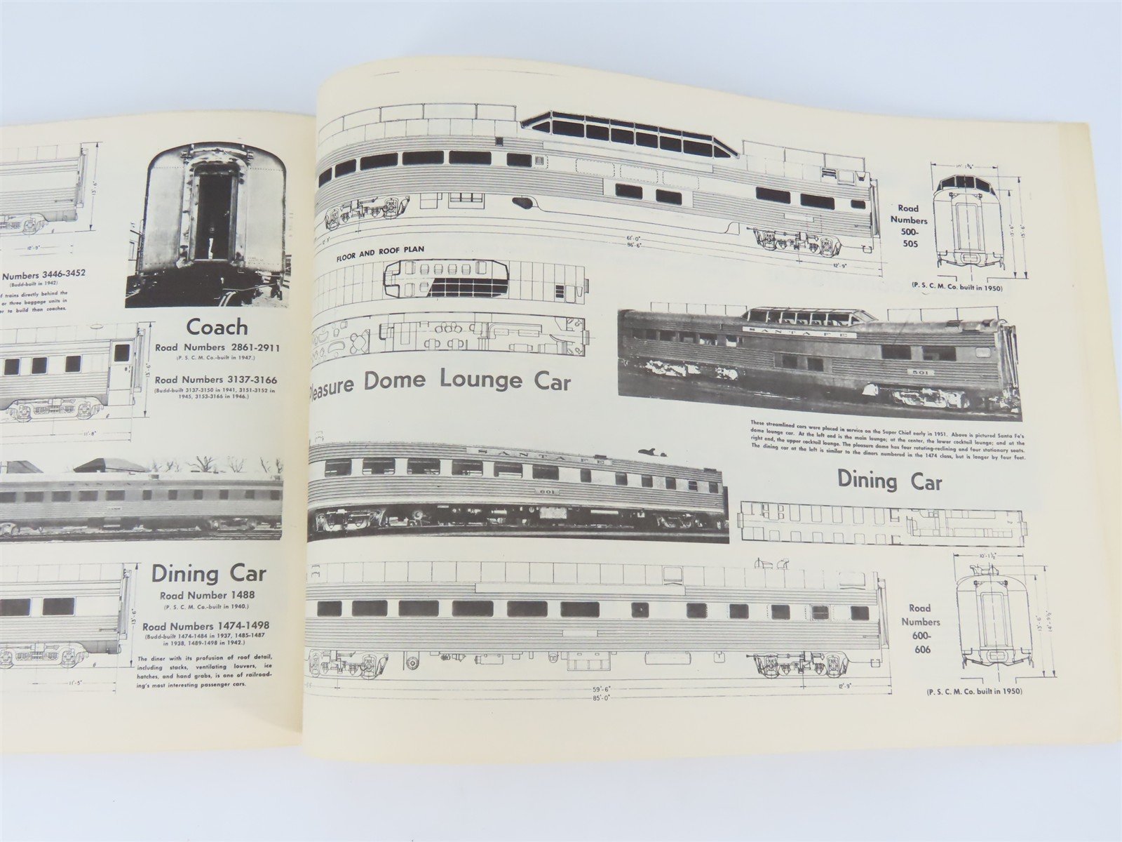 ATSF Santa Fe Car and Locomotive Plans for Model Railroaders ©1953 SC Book