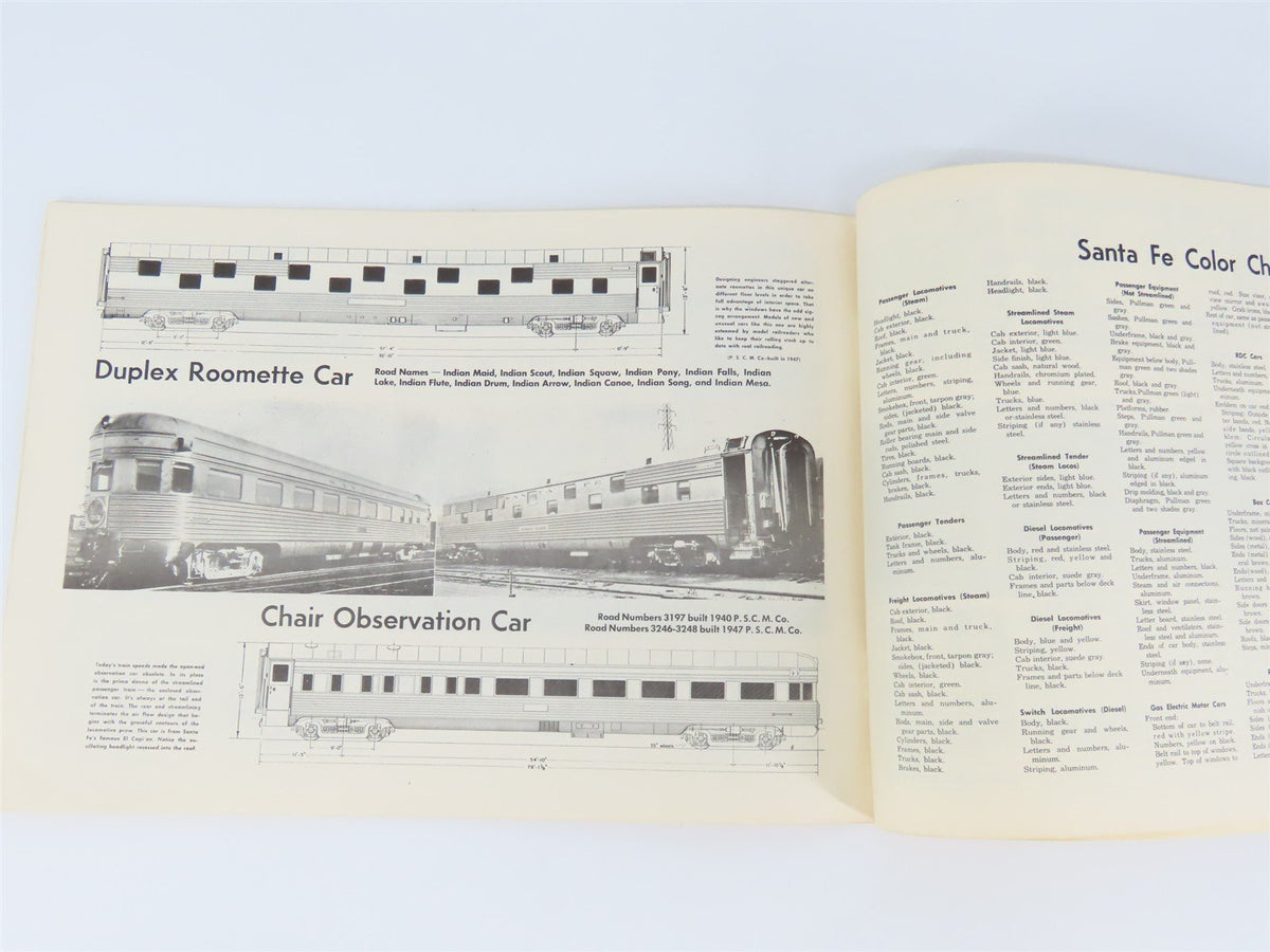 ATSF Santa Fe Car and Locomotive Plans for Model Railroaders ©1953 SC Book