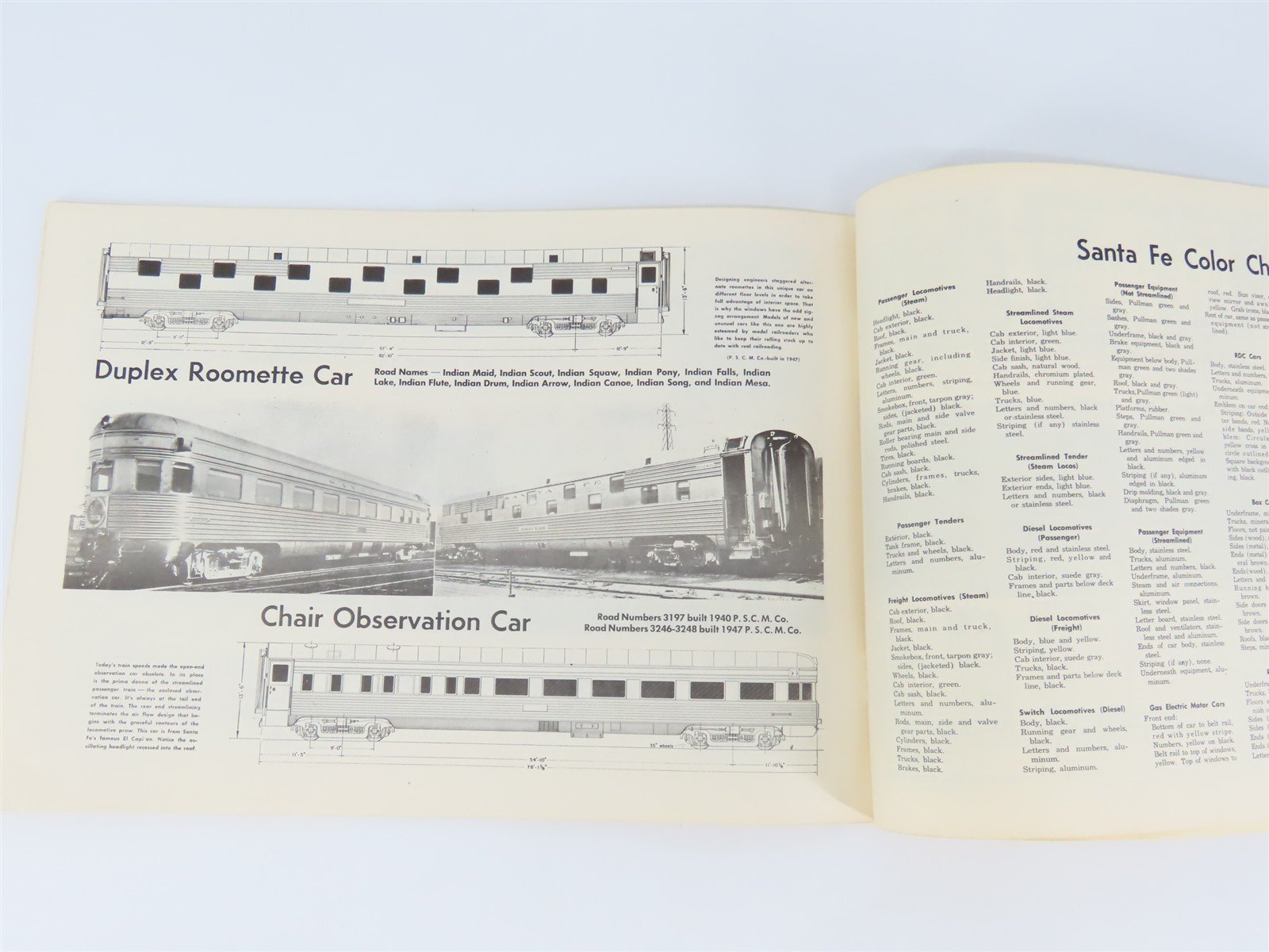 ATSF Santa Fe Car and Locomotive Plans for Model Railroaders ©1953 SC Book